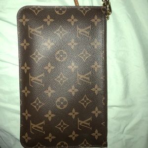 Authentic LV neverfull pouch